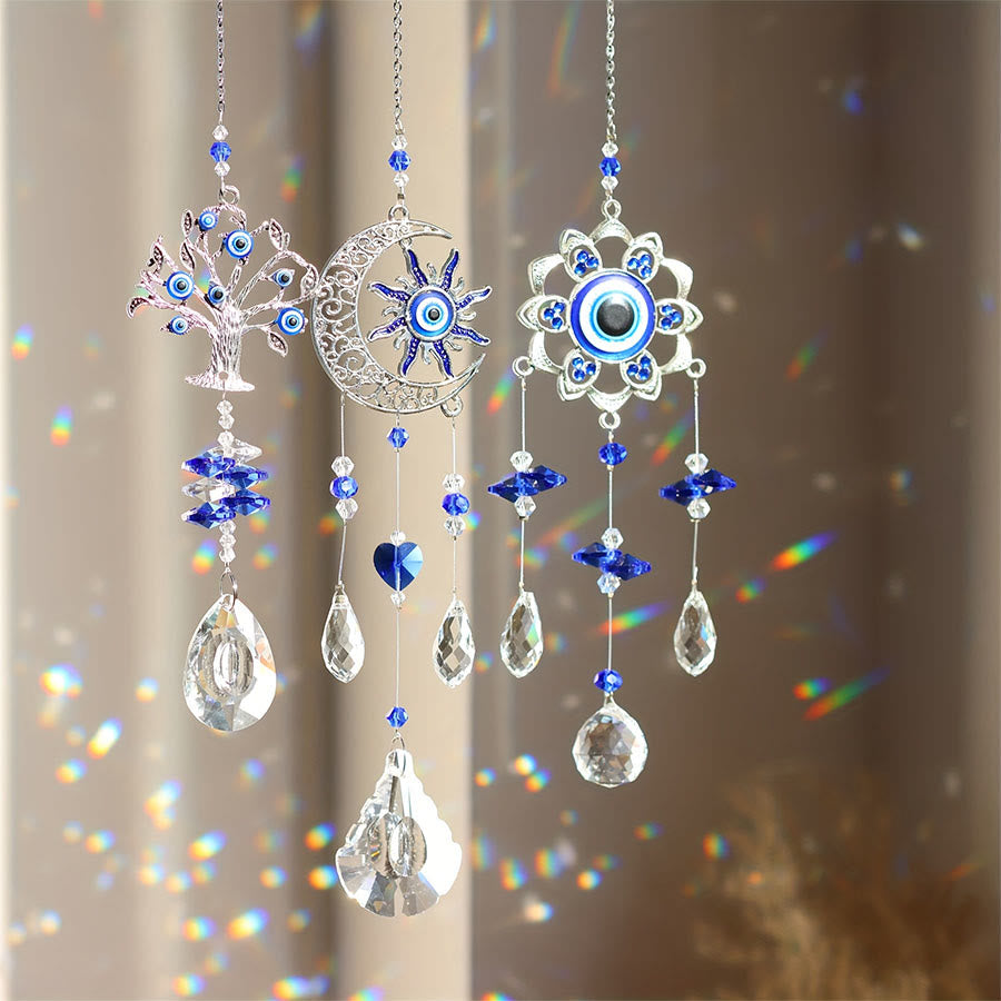 Olivenorma Multi Style Evil Eye Crystal Suncatcher Hanging Ornament - image 2
