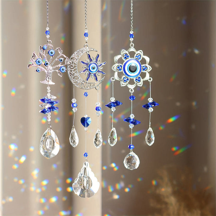 Olivenorma Multi Style Evil Eye Crystal Suncatcher Hanging Ornament - image 2