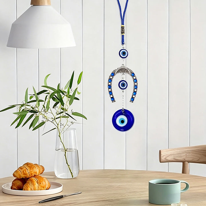 Olivenorma Retro Pattern Horseshoe Evil Eye Household Hanging Ornament - image 2