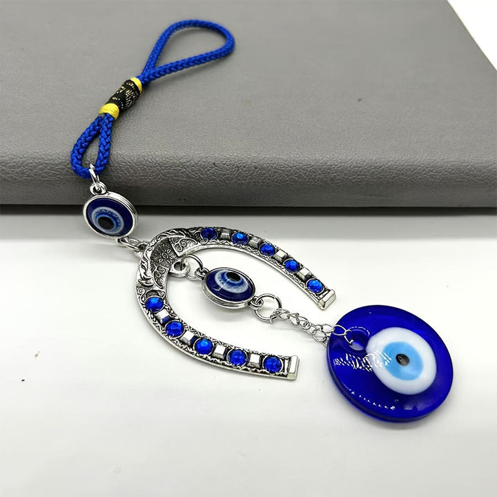 Olivenorma Retro Pattern Horseshoe Evil Eye Household Hanging Ornament - image 1