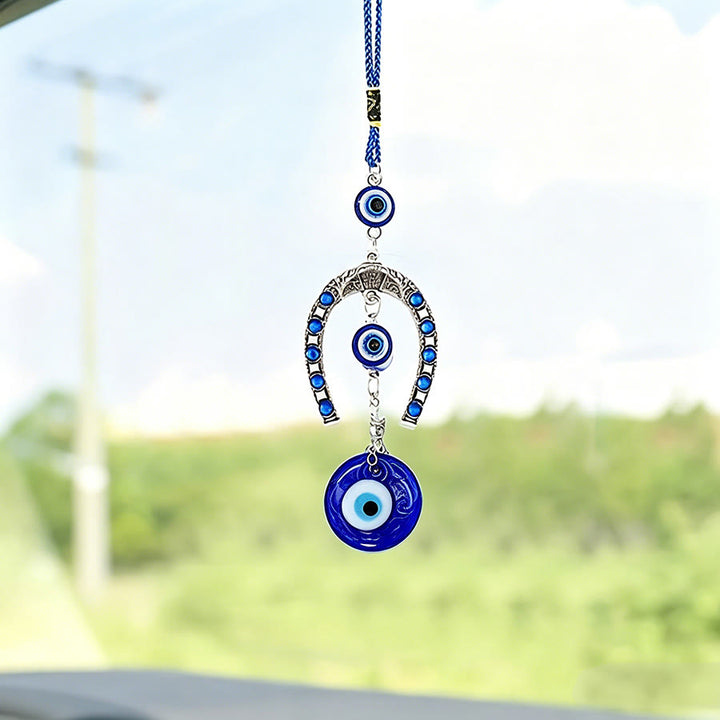 Olivenorma Retro Pattern Horseshoe Evil Eye Household Hanging Ornament - image 3