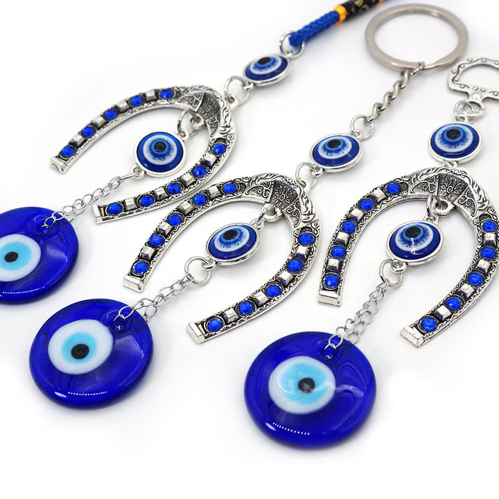 Olivenorma Retro Pattern Horseshoe Evil Eye Household Hanging Ornament - image 7