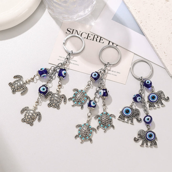 Olivenorma Classic Evil Eye Multi Charm Protective Keychain Ornament - image 8