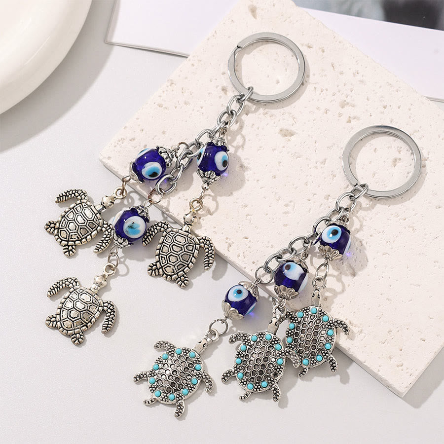 Olivenorma Classic Evil Eye Multi Charm Protective Keychain Ornament - image 9