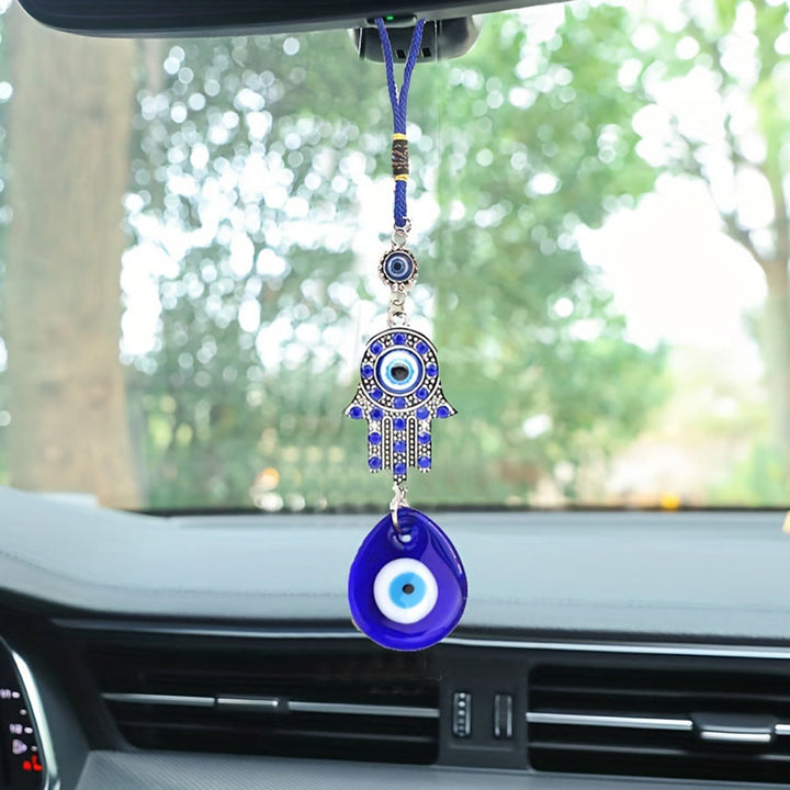 Olivenorma Hamsa Hand Evil Eye Lucky Blessing Hanging Protection Ornament - Hamsa Evil Eye - image 0