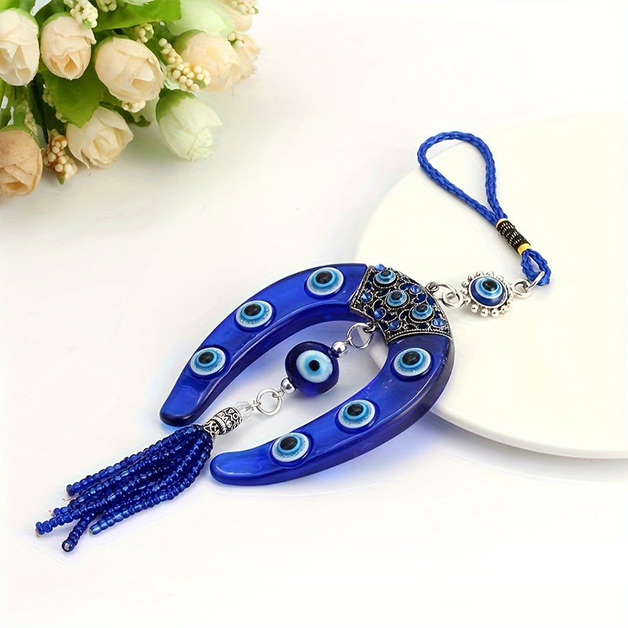 Olivenorma Classic Evil Eye Horseshoe Charm Blessing Home Wall Hanging Ornament - image 3