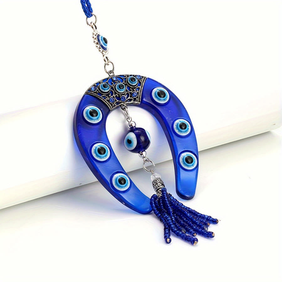 Olivenorma Classic Evil Eye Horseshoe Charm Blessing Home Wall Hanging Ornament - image 2