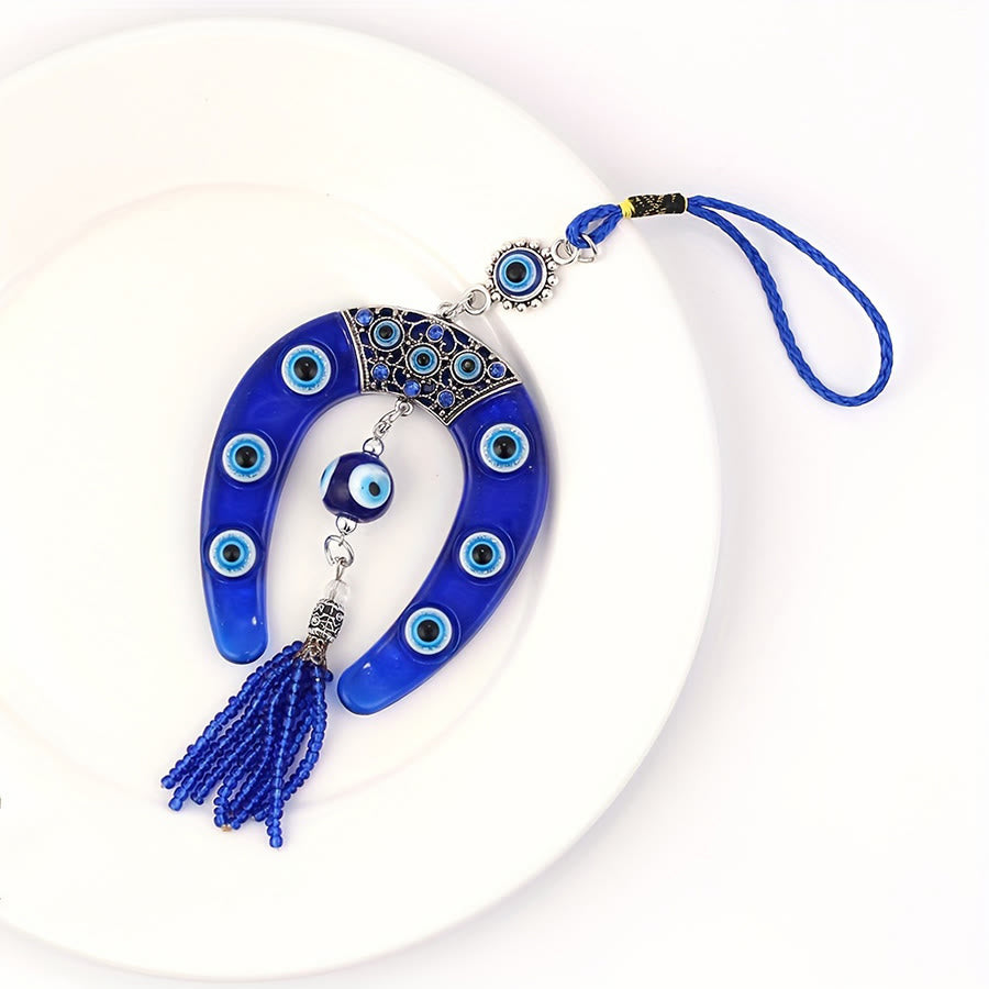 Olivenorma Classic Evil Eye Horseshoe Charm Blessing Home Wall Hanging Ornament - image 1