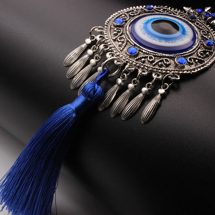Olivenorma Traditional Protection Evil Eye Tassel Wall Hanging Ornament - image 4