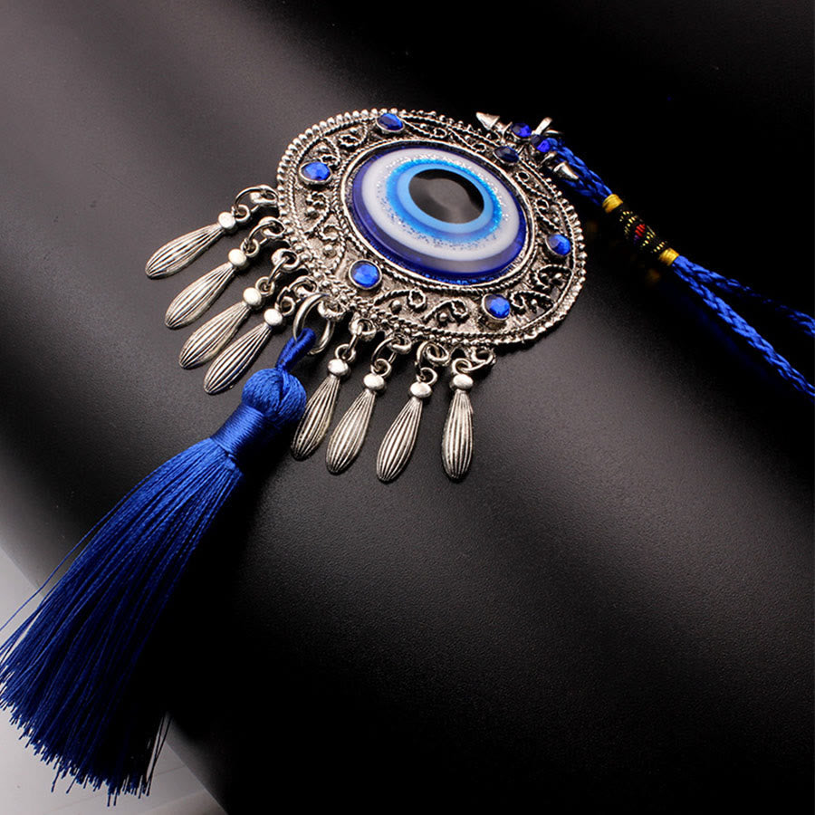 Olivenorma Traditional Protection Evil Eye Tassel Wall Hanging Ornament - image 2