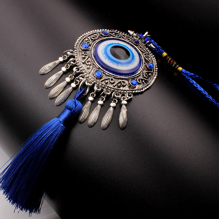 Olivenorma Traditional Protection Evil Eye Tassel Wall Hanging Ornament - image 2