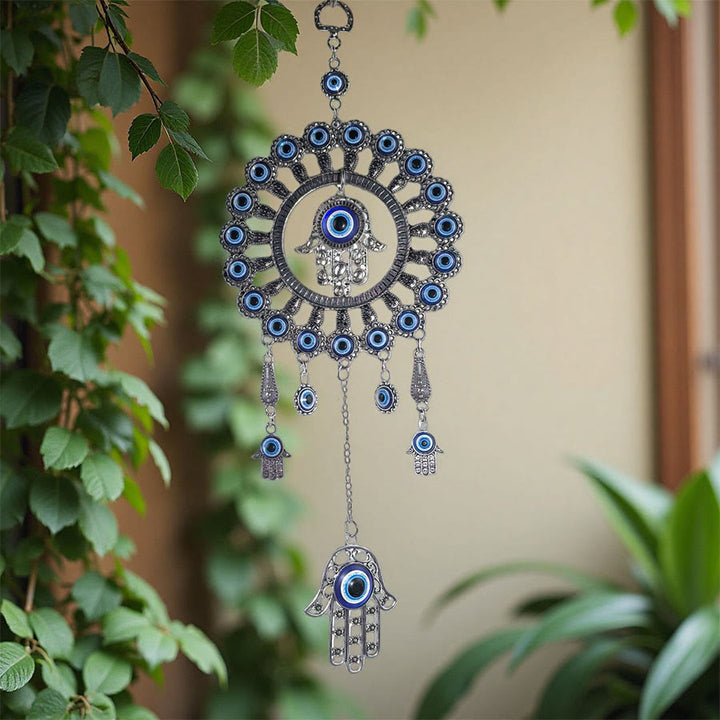Olivenorma Bohemian Multi Evil Eye Hamsa Hand Blessing Home Decor Ornament - image 1