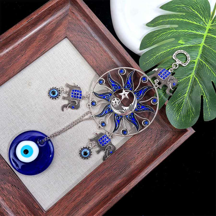 Olivenorma Bohemian Multi Evil Eye Hamsa Hand Blessing Home Decor Ornament - image 4