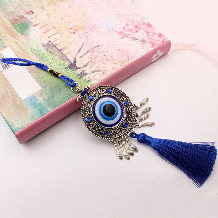 Olivenorma Traditional Protection Evil Eye Tassel Wall Hanging Ornament - image 1