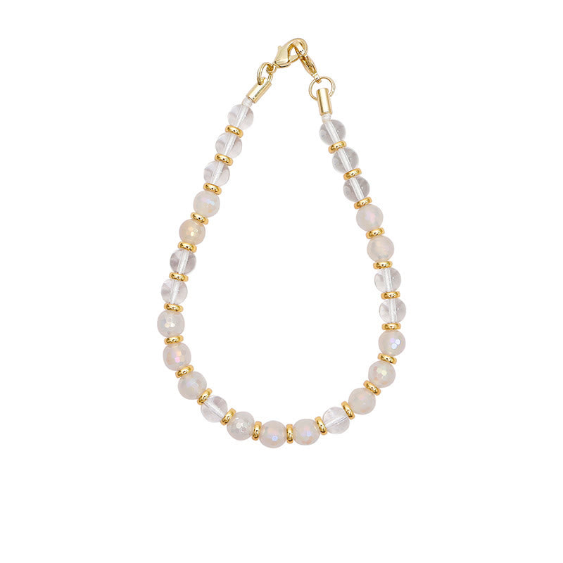 Olivenorma Handmade Natural Gemstone Beaded Wrist Anti-Lost Phone Chain Strap - Rose Quartz - image 4
