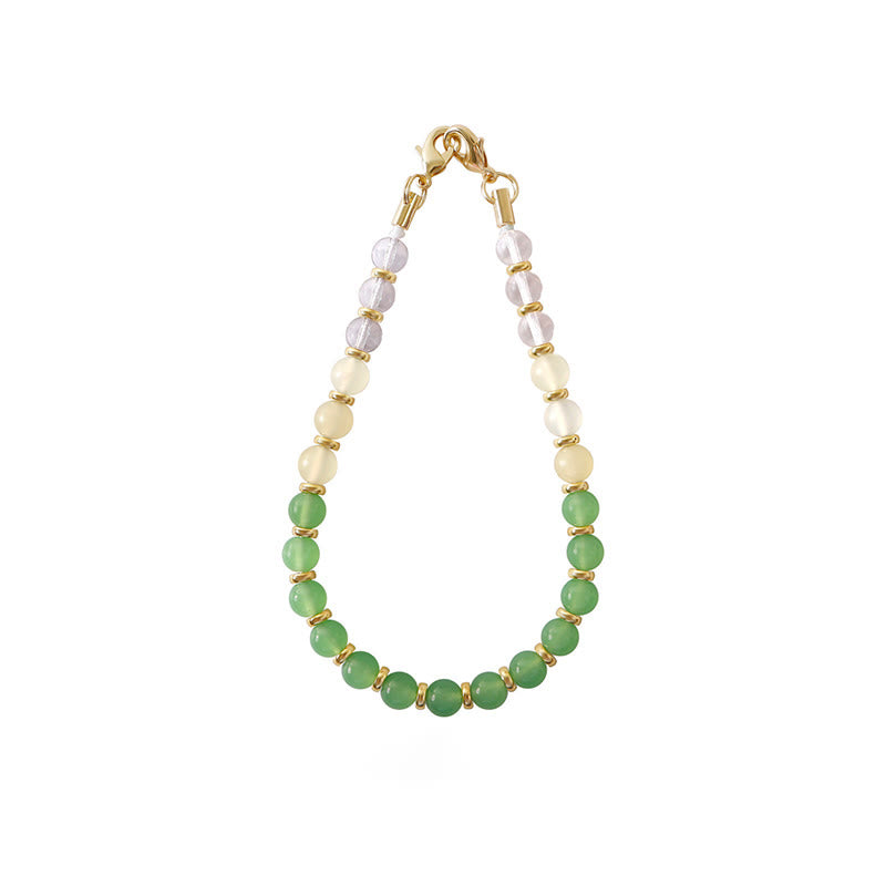 Olivenorma Handcrafted Gradient Beaded Wrist Anti-Lost Phone Chain Strap - Green Aventurine - image 7