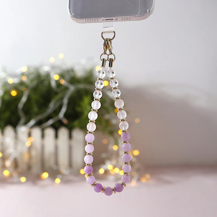 Olivenorma Handcrafted Gradient Beaded Wrist Anti-Lost Phone Chain Strap - image 5