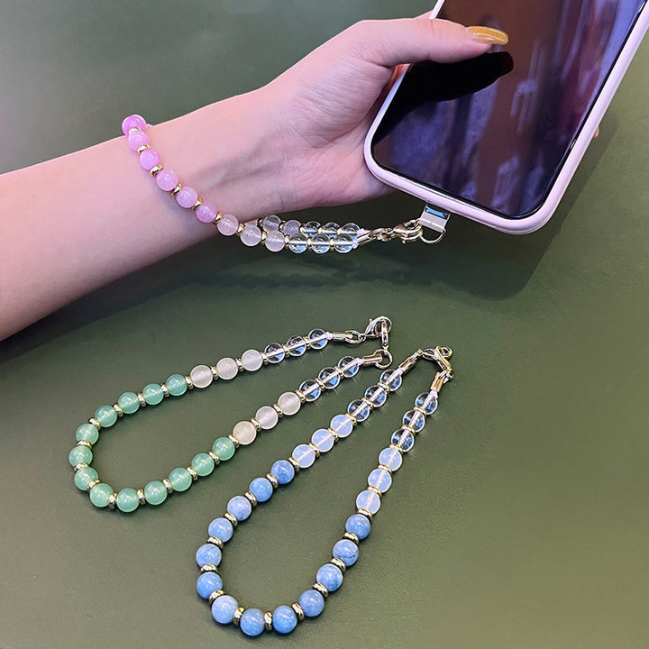 Olivenorma Handcrafted Gradient Beaded Wrist Anti-Lost Phone Chain Strap - image 1