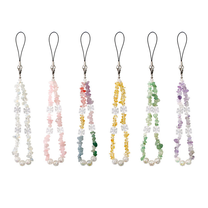 Olivenorma Delicate Snowflake Accent Beaded Detachable Phone Chain Strap - image 1