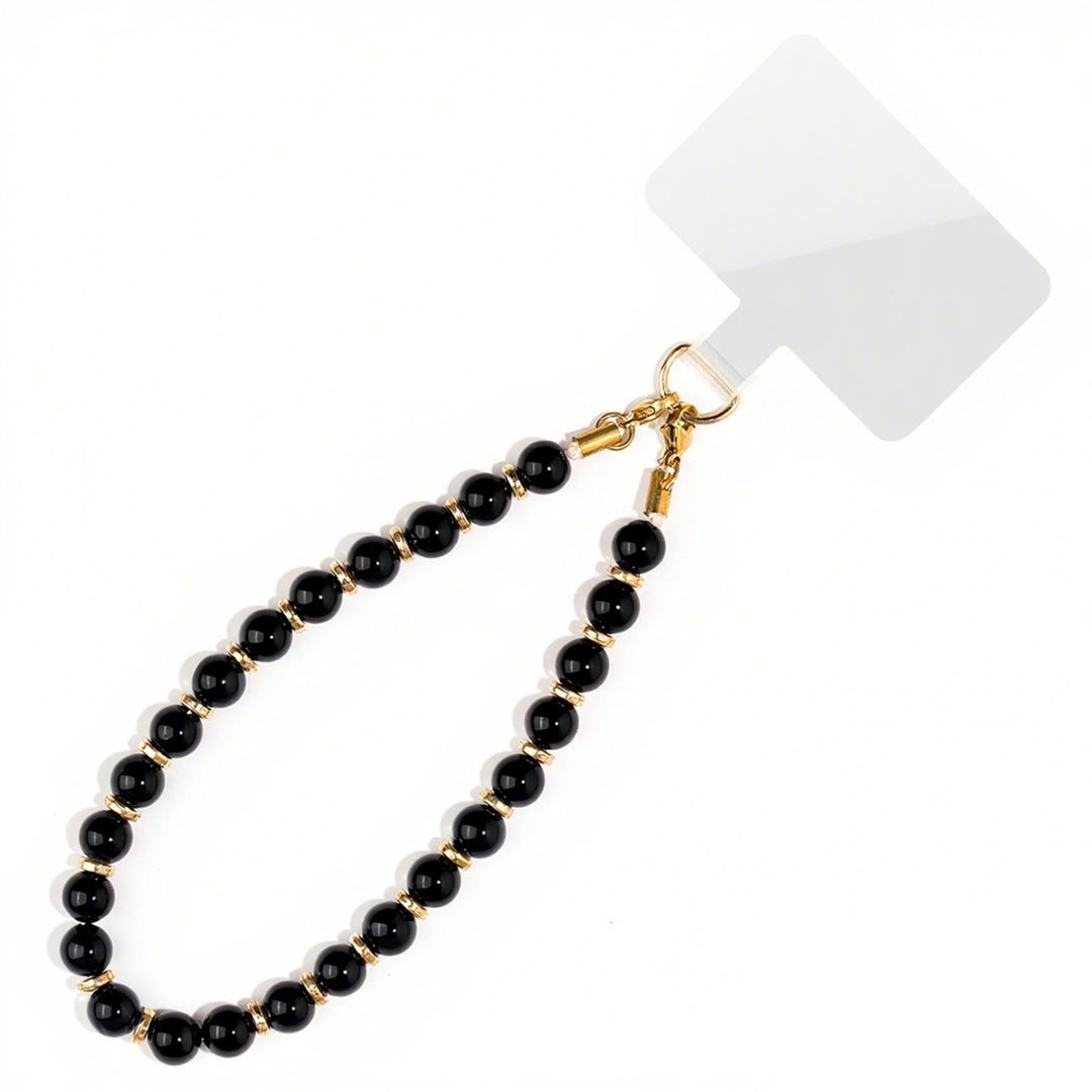 Olivenorma Chic Hand Assembled Beaded Protective Portable Phone Chain Strap - Obsidian - image 22
