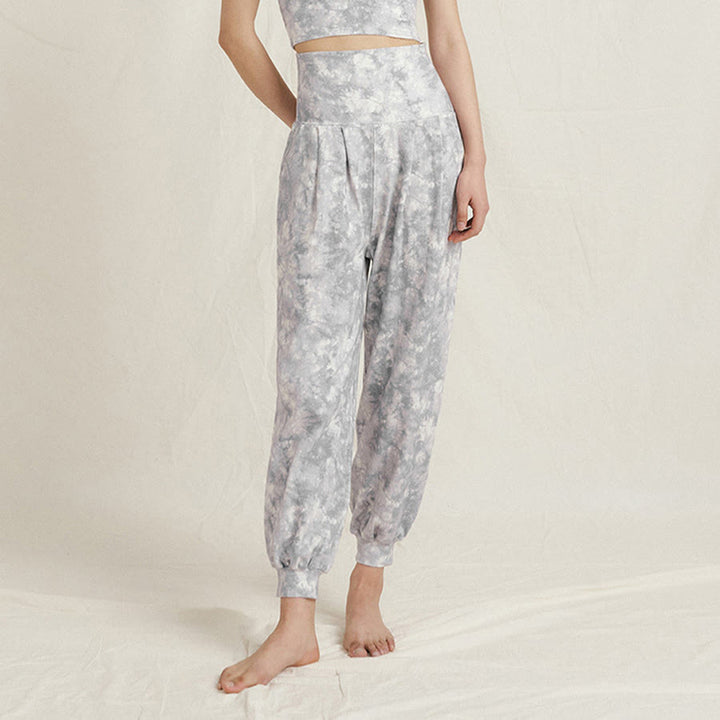 Olivenorma High Waist Pleated Cuffed Harem Casual Yoga Women's Pants - image 12