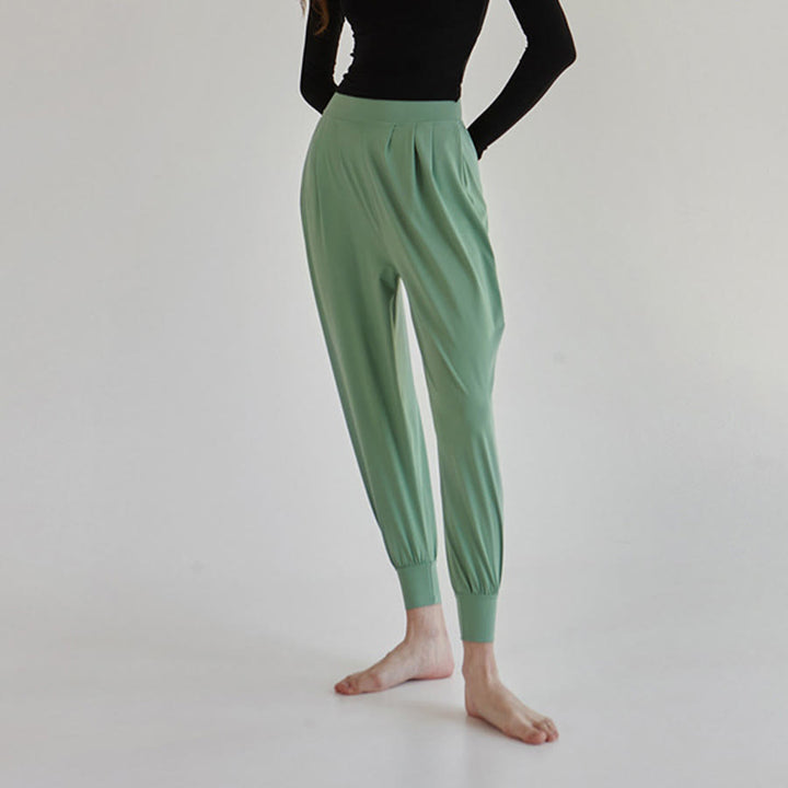 Olivenorma Ultra High Waist Pleated Loose Harem Jogger Yoga Women's Pants - image 25