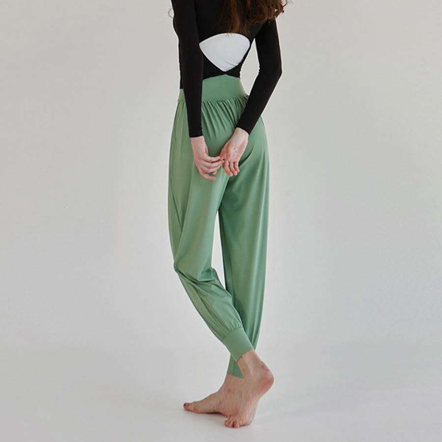 Olivenorma Ultra High Waist Pleated Loose Harem Jogger Yoga Women's Pants - image 26