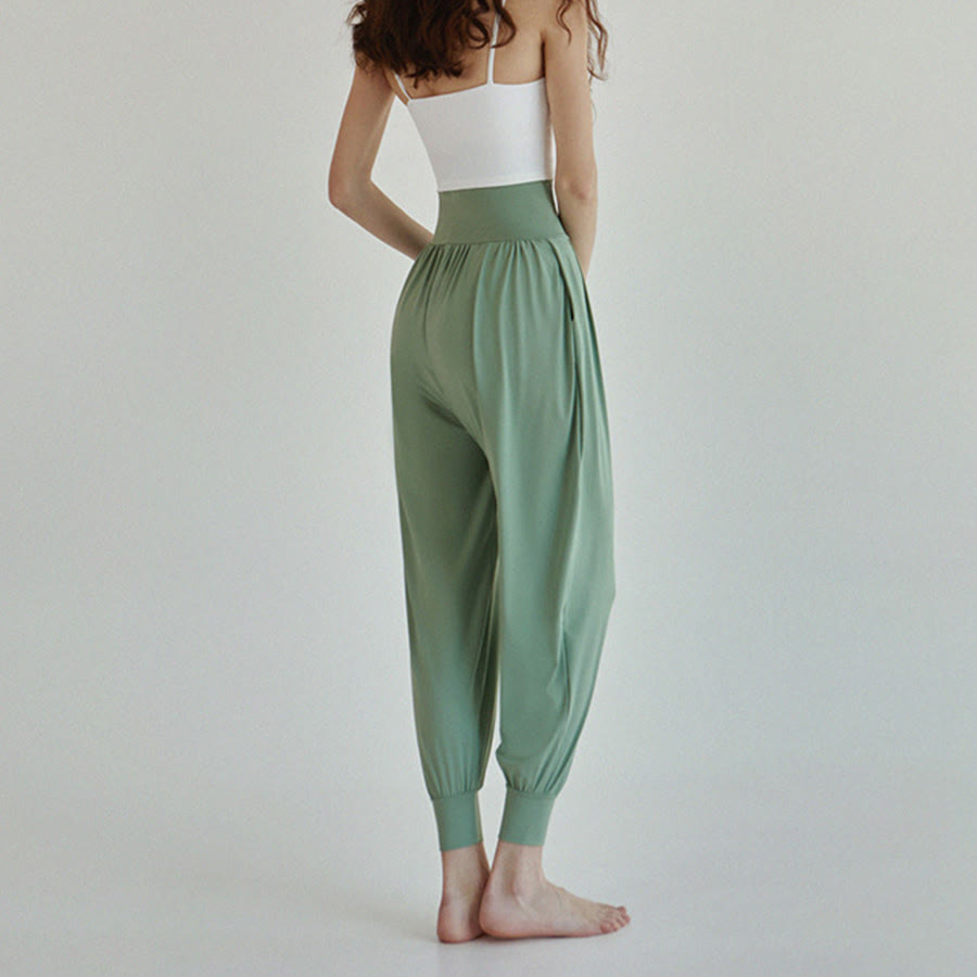 Olivenorma Ultra High Waist Pleated Loose Harem Jogger Yoga Women's Pants - image 28
