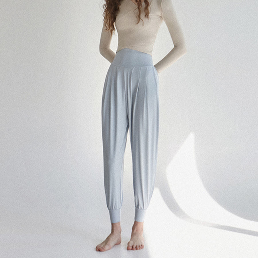 Olivenorma Ultra High Waist Pleated Loose Harem Jogger Yoga Women's Pants - image 12