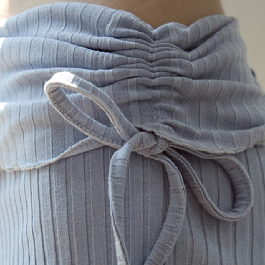 Olivenorma Fold Over Waist Ruched Side Drawstring Casual Yoga Women's Shorts - image 17