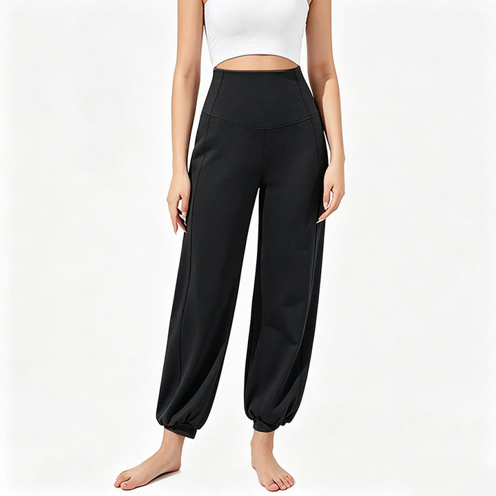 Olivenorma High Waist Ankle Length Harem Loose Yoga Women's Pants - Black - XXL - image 7