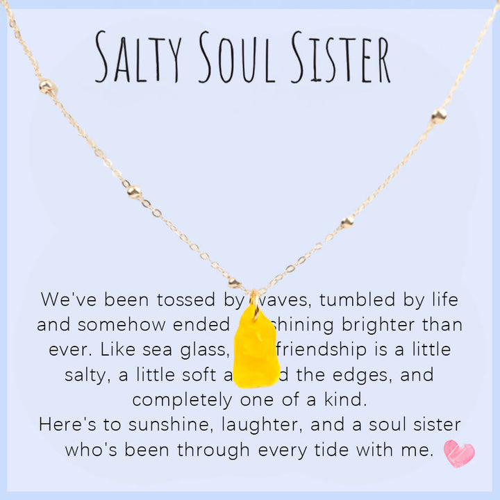 FREE Today: Handcrafted Sea Glass Teardrop Necklace with Card - Yellow Sea Glass - Refined by His Grace - image 12