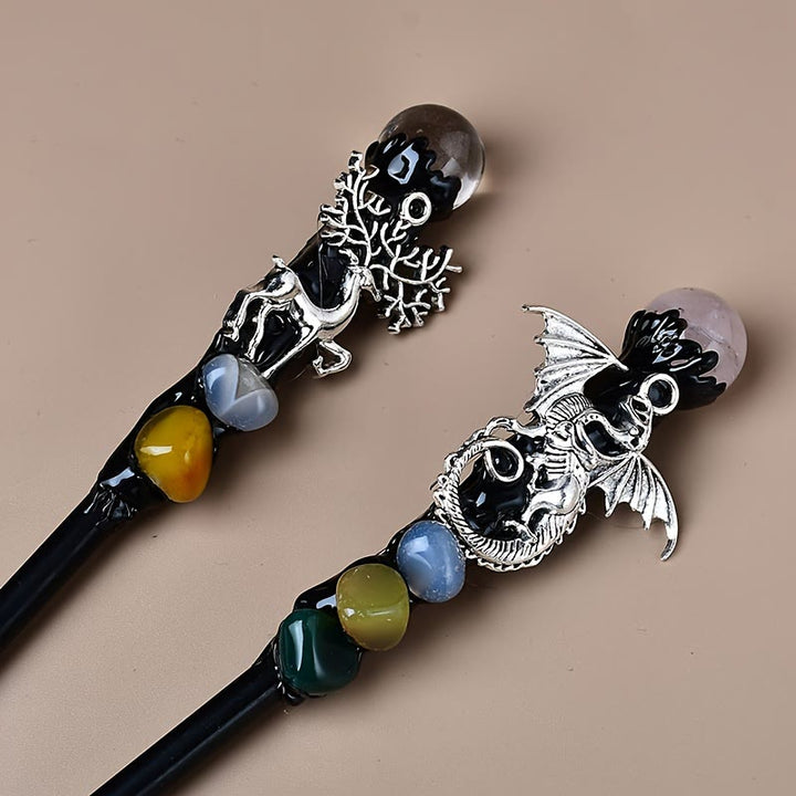 FREE Today: 1Pcs Crystal Witch Wand Handmade Wand Cosplay Halloween Scepter Witch Cane Halloween Gift - image 17