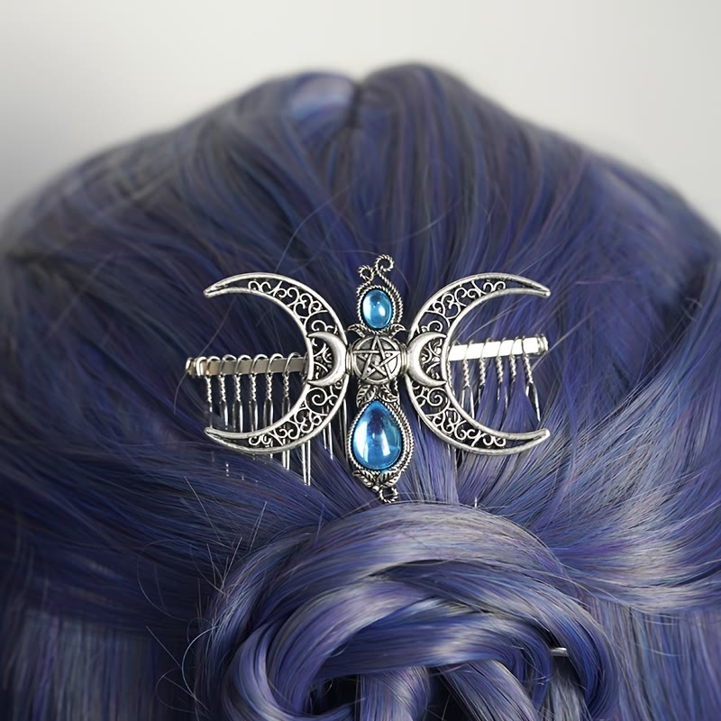 FREE Today: A Gift for a Witchy Hairpin, Moonlit, Pagan, Gothic Hair And Hairpin Jewelry - image 3