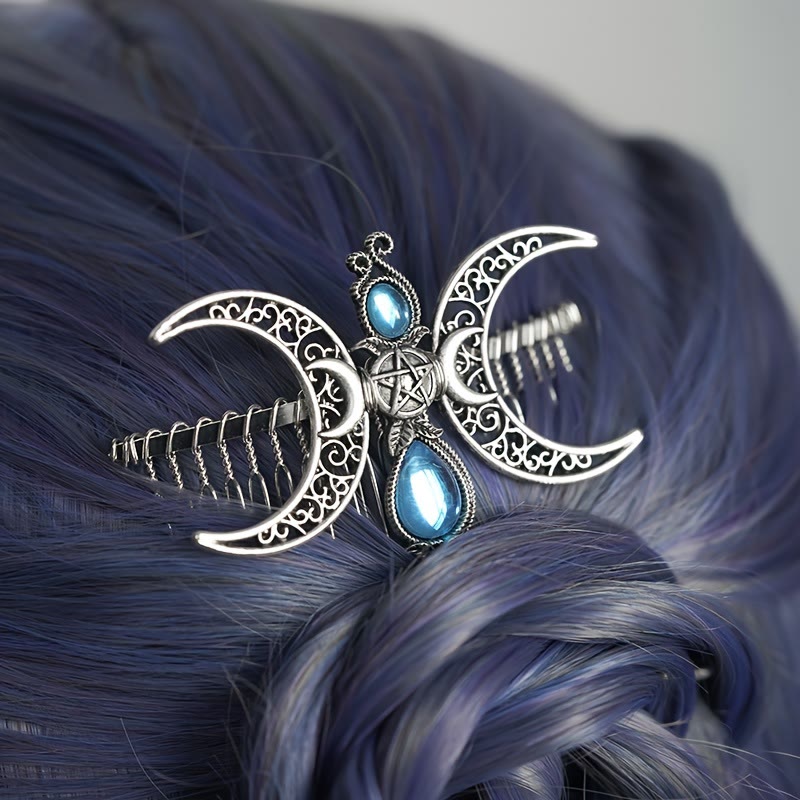 FREE Today: A Gift for a Witchy Hairpin, Moonlit, Pagan, Gothic Hair And Hairpin Jewelry - image 1