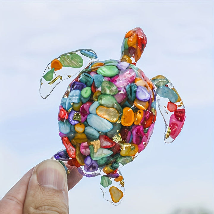 FREE Today: Turtle Ornament with Gold Leaf Details Gemstone Decoration With Card - image 18