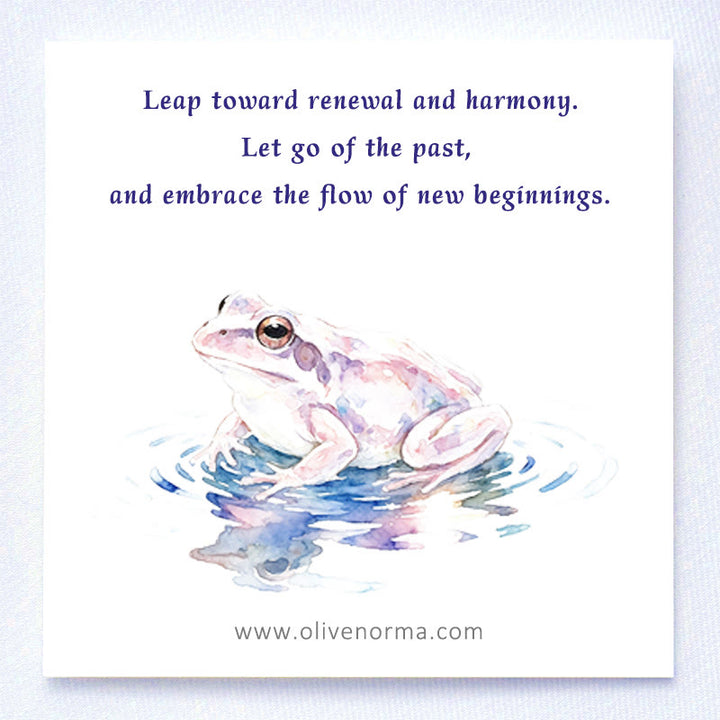 Olivenorma Renewal Leap Gem Frog Figurine Gemstone Decoration - image 1