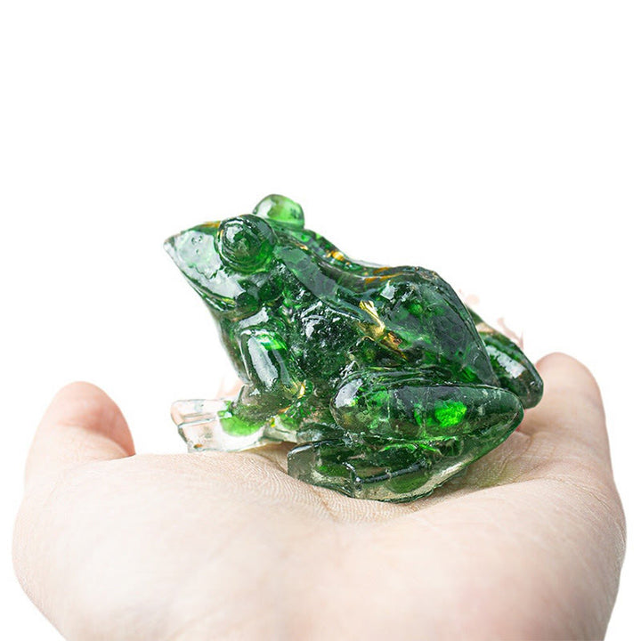 Olivenorma Renewal Leap Gem Frog Figurine Gemstone Decoration - image 3