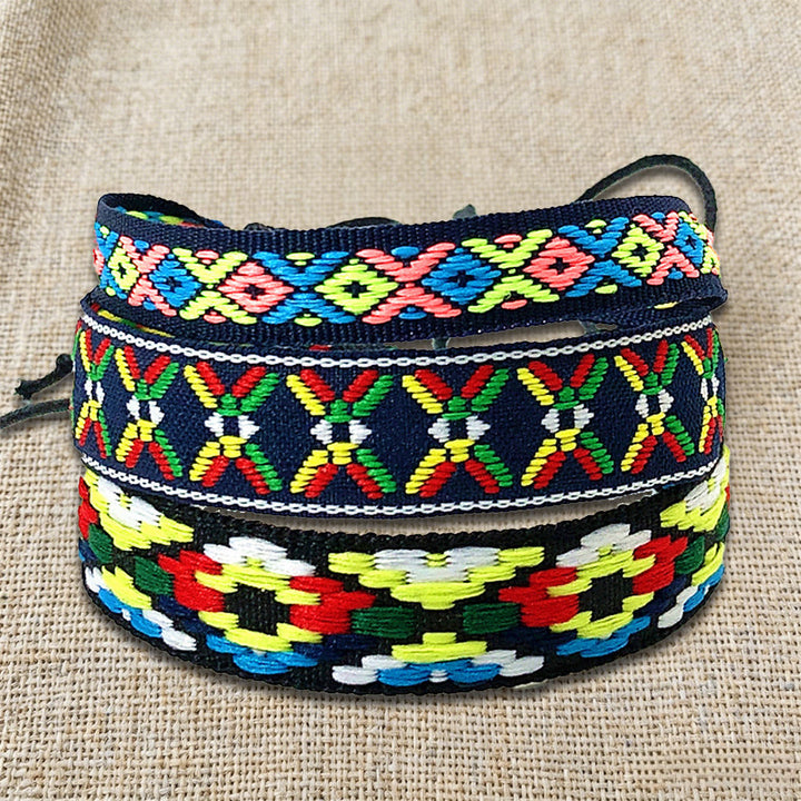 Olivenorma Premium Thread Handmade Multicolor Boho Ethnic Braided Bracelet - image 35