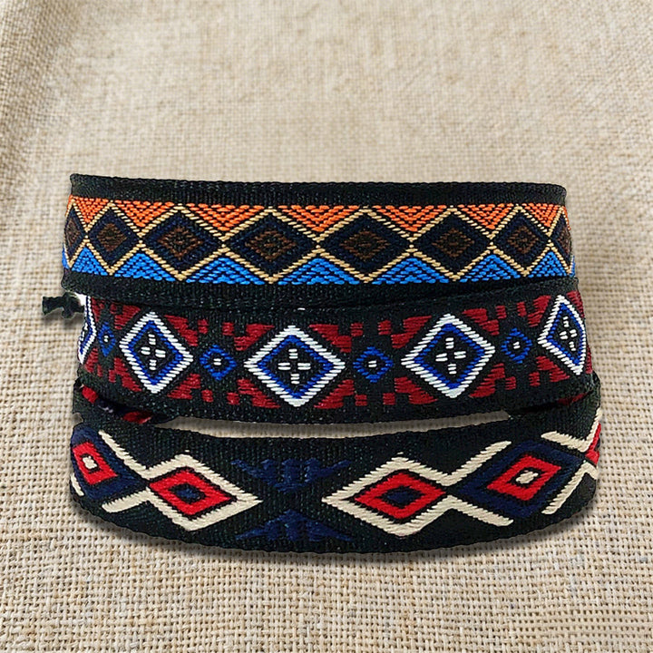 Olivenorma Premium Thread Handmade Multicolor Boho Ethnic Braided Bracelet - image 39