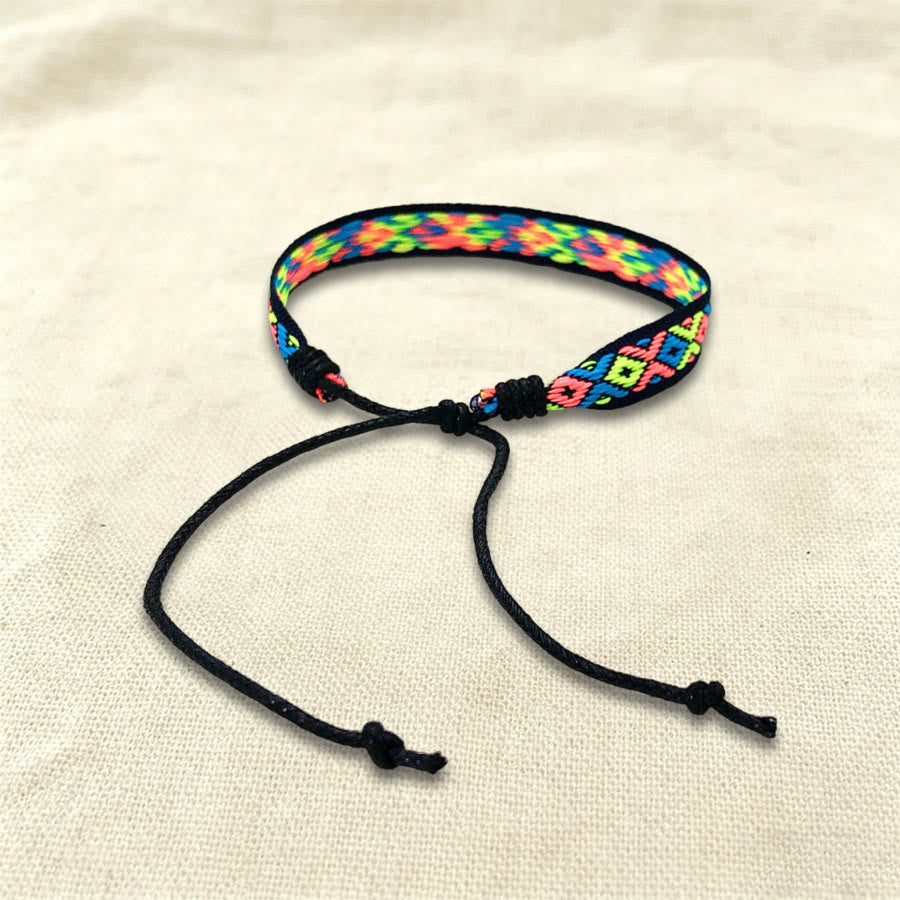Olivenorma Casual Boho Adjustable Everyday Wear Braided Bracelet - Multicolor Diamond - image 34
