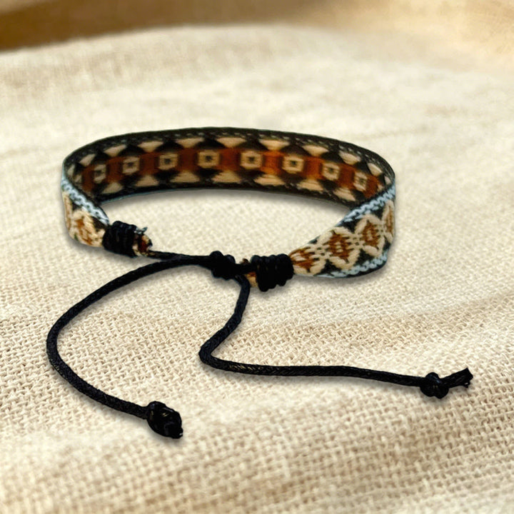 Olivenorma Multicolor Tribal Pattern Adjustable Friendship Braided Bracelet - image 26