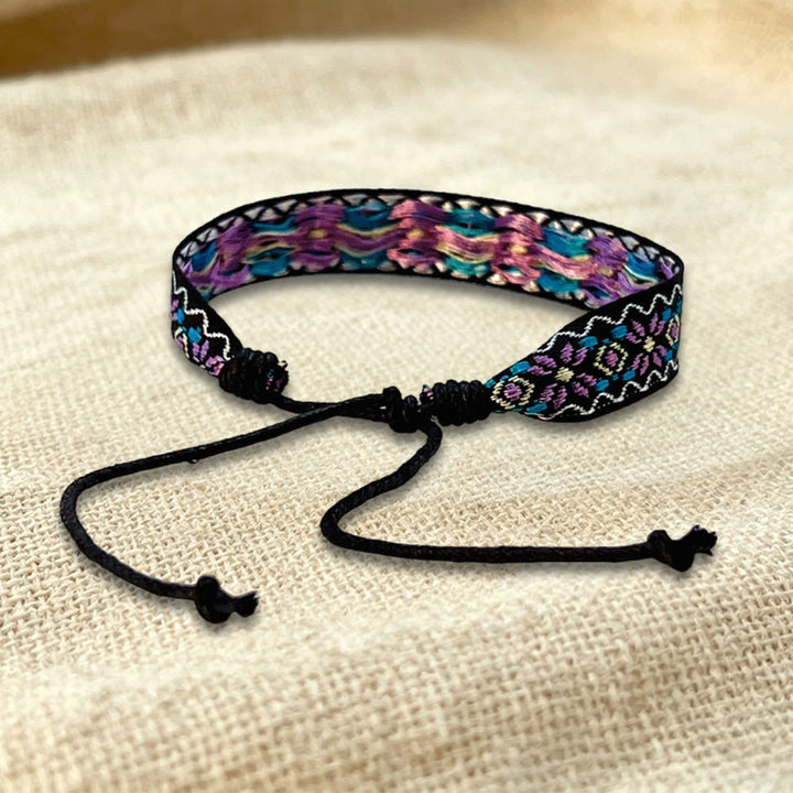 Olivenorma Multicolor Tribal Pattern Adjustable Friendship Braided Bracelet - image 16