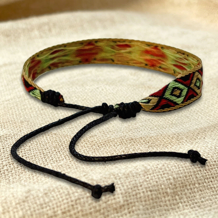 Olivenorma Multicolor Tribal Pattern Adjustable Friendship Braided Bracelet - image 32