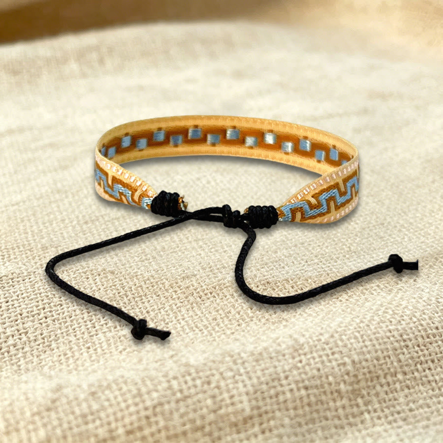 Olivenorma Multicolor Tribal Pattern Adjustable Friendship Braided Bracelet - image 6