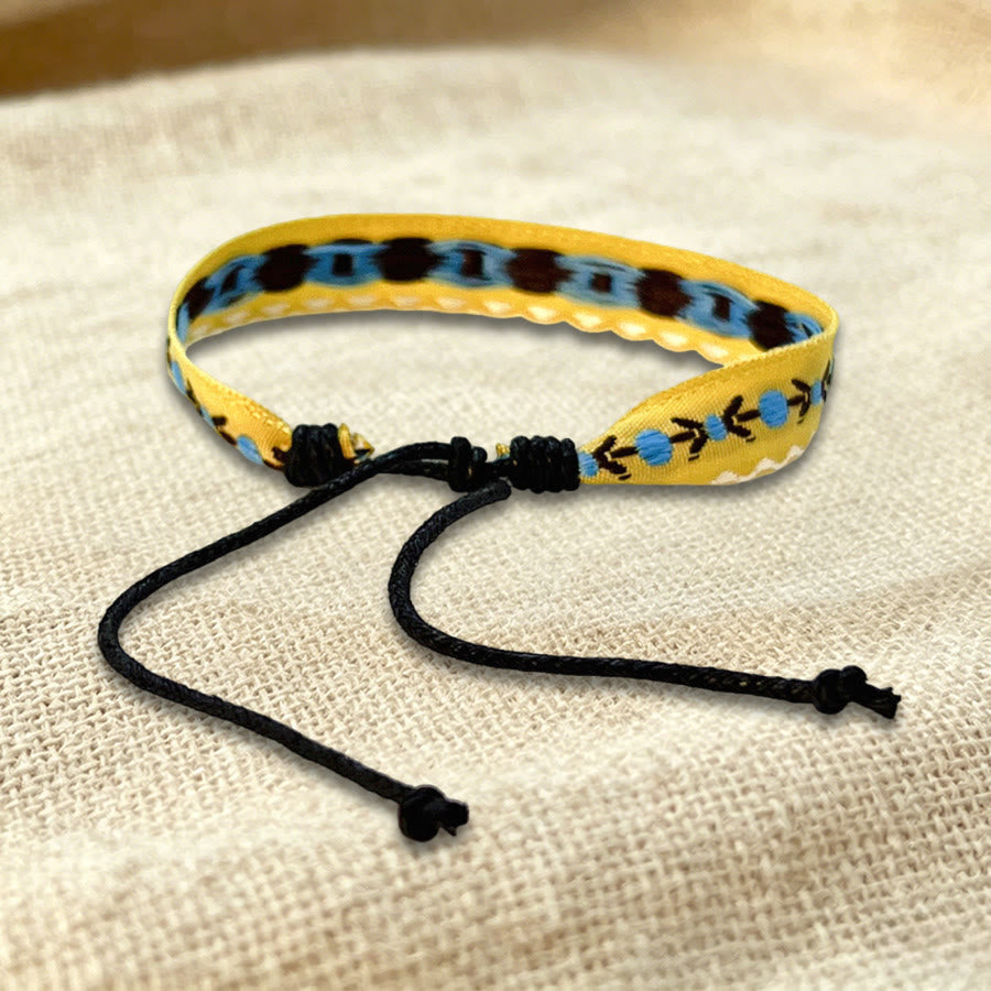 Olivenorma Multicolor Tribal Pattern Adjustable Friendship Braided Bracelet - image 30