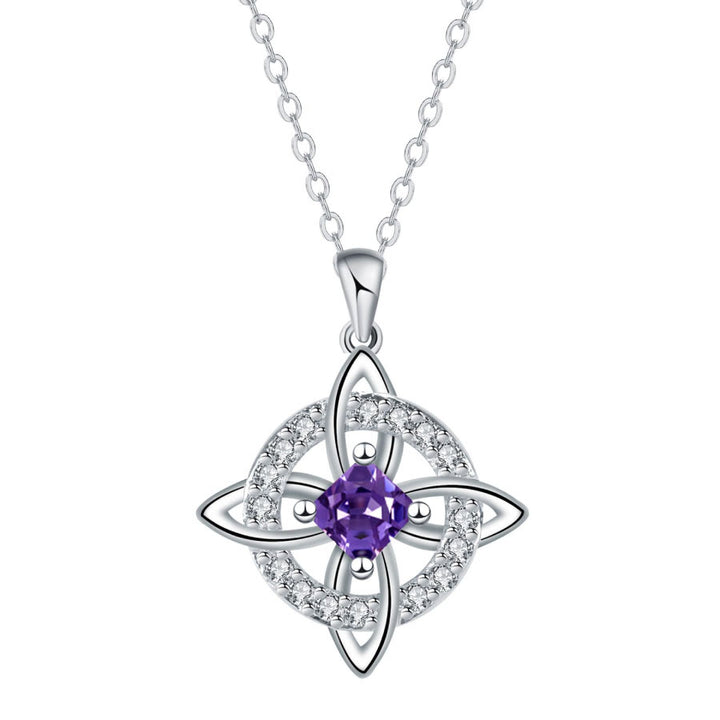 FREE Today: Birthstone Witches Knot Necklace - February - image 3