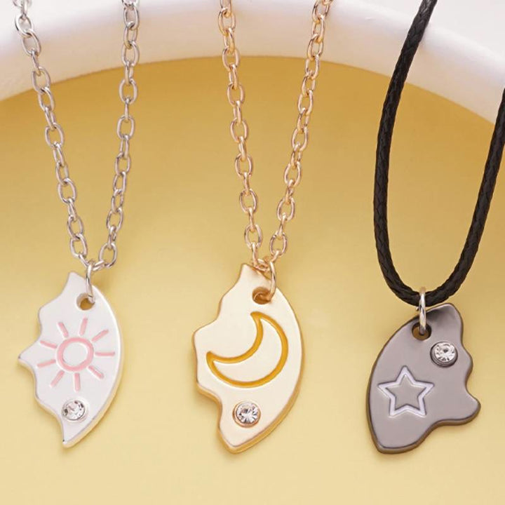 FREE Today: 3Pcs Star Moon Sun BFF Necklace Keychian - image 3
