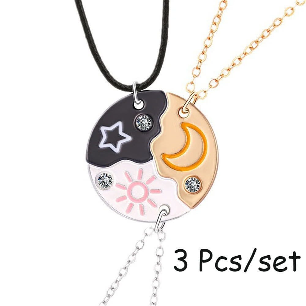 FREE Today: 3Pcs Star Moon Sun BFF Necklace Keychian - image 1