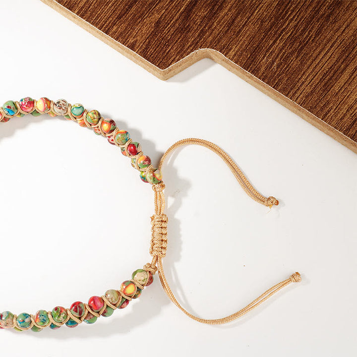 Olivenorma Adjustable Drawstring Handmade Woven Beaded Bracelet - image 12